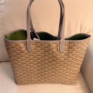 Goyard Brown and Green Tote bag